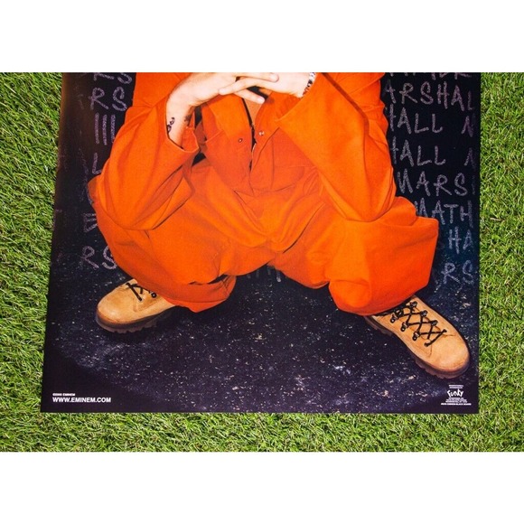 Slim Shady EMINEM 2000 Jail Poster Black Board Funky #6545 RARE Vintage Y2K NOS - Picture 7 of 8